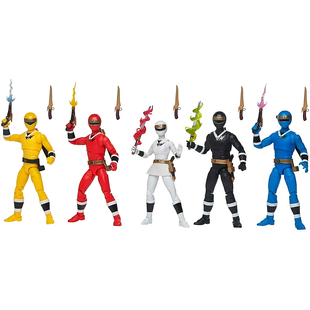 Hasbro Lightning Collection Power Rangers 5er-Pack Alien Rangers von Aquitar 15cm