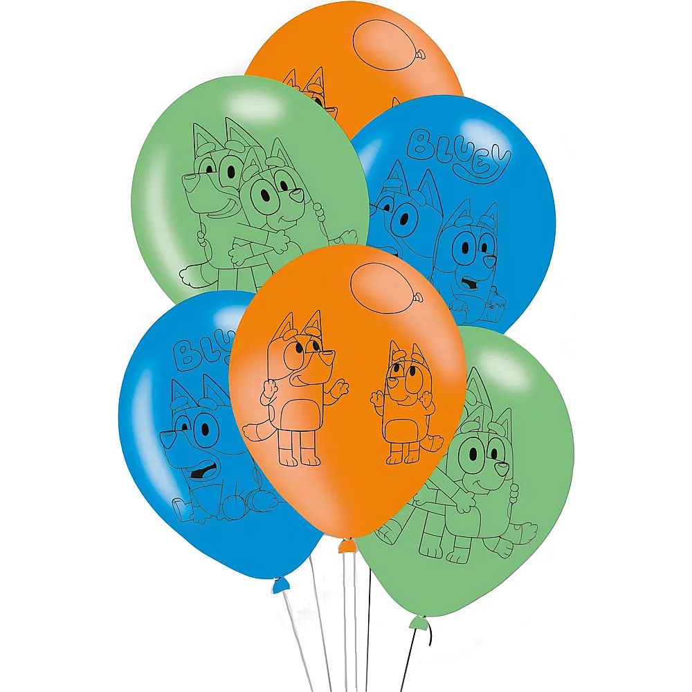 Amscan Luftballons Bluey | Kindergeburtstag