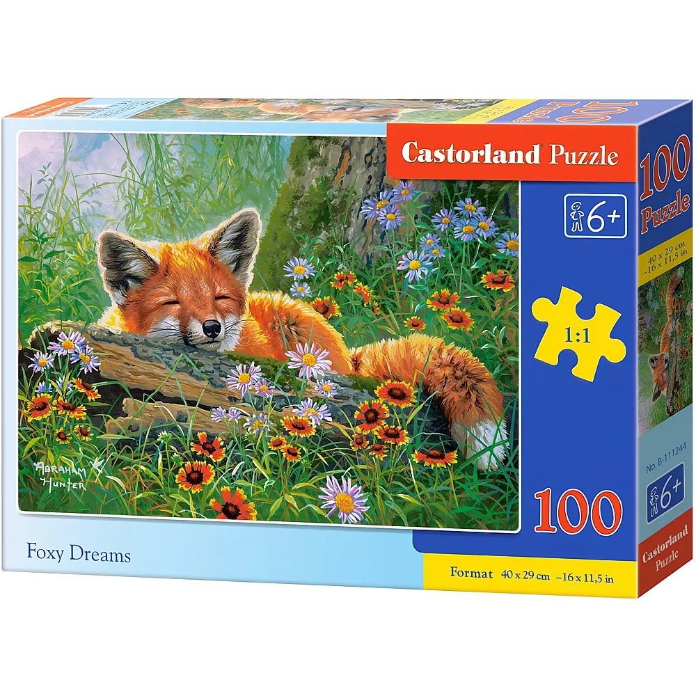 Castorland Puzzle Tr�umender Fuchs - 100 Teile