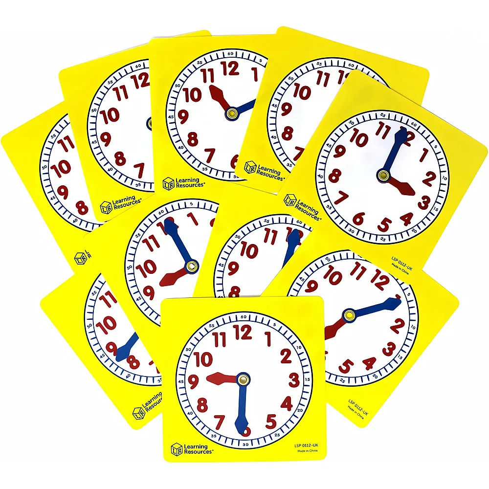 Learning Resources Zifferbl�tter f�r Sch�ler - 10 Teile