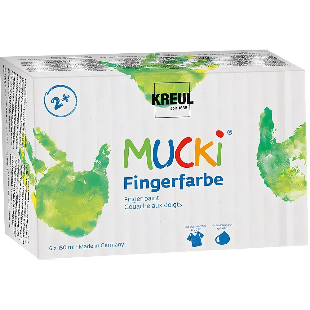 Kreul Mucki Fingerfarben 6x150ml