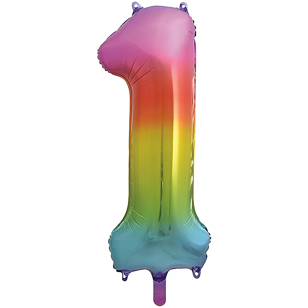 Unique Palloncino in alluminio Rainbow Metallic N. 1 - 86 cm