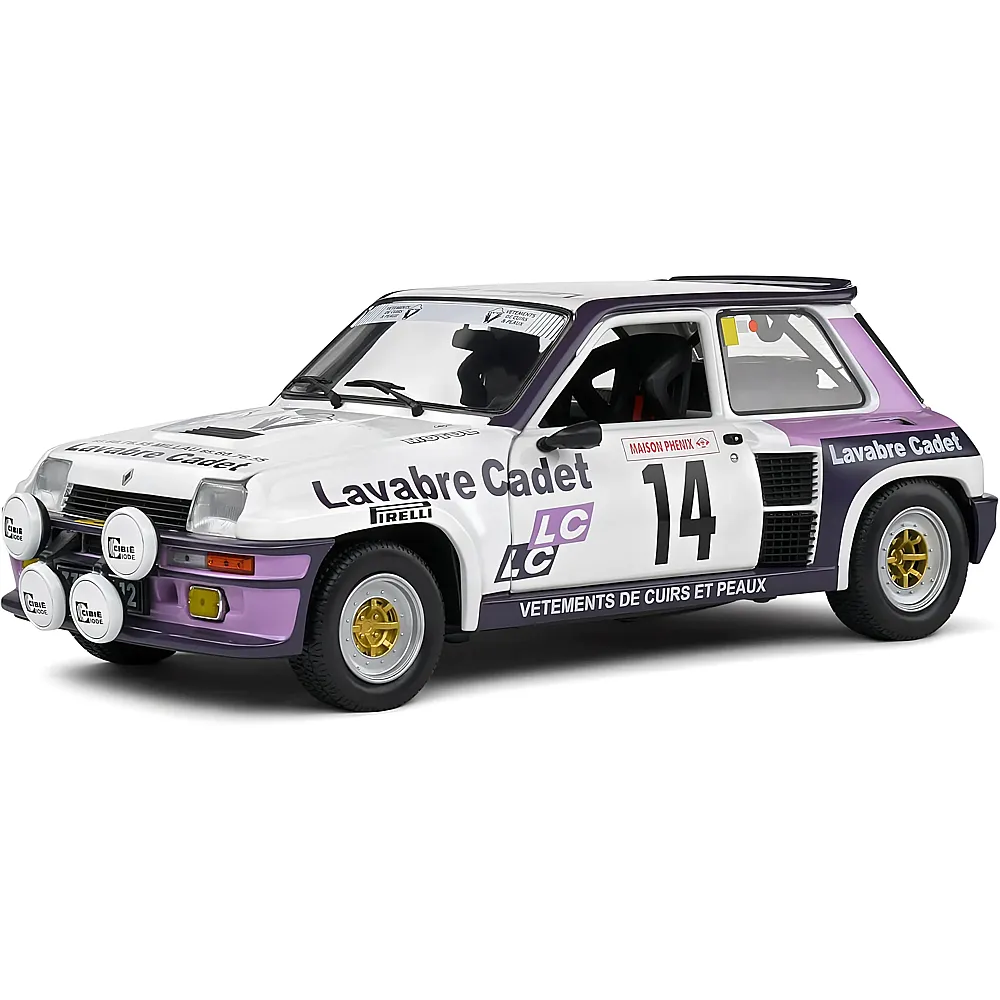 Solido 1:18 Renault 5 Turbo 14 Auriol/Nouaille Rallye Lyon Kohle