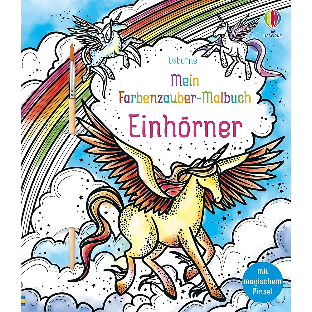Usborne Mein Farbenzauber-Malbuch: Einhrner