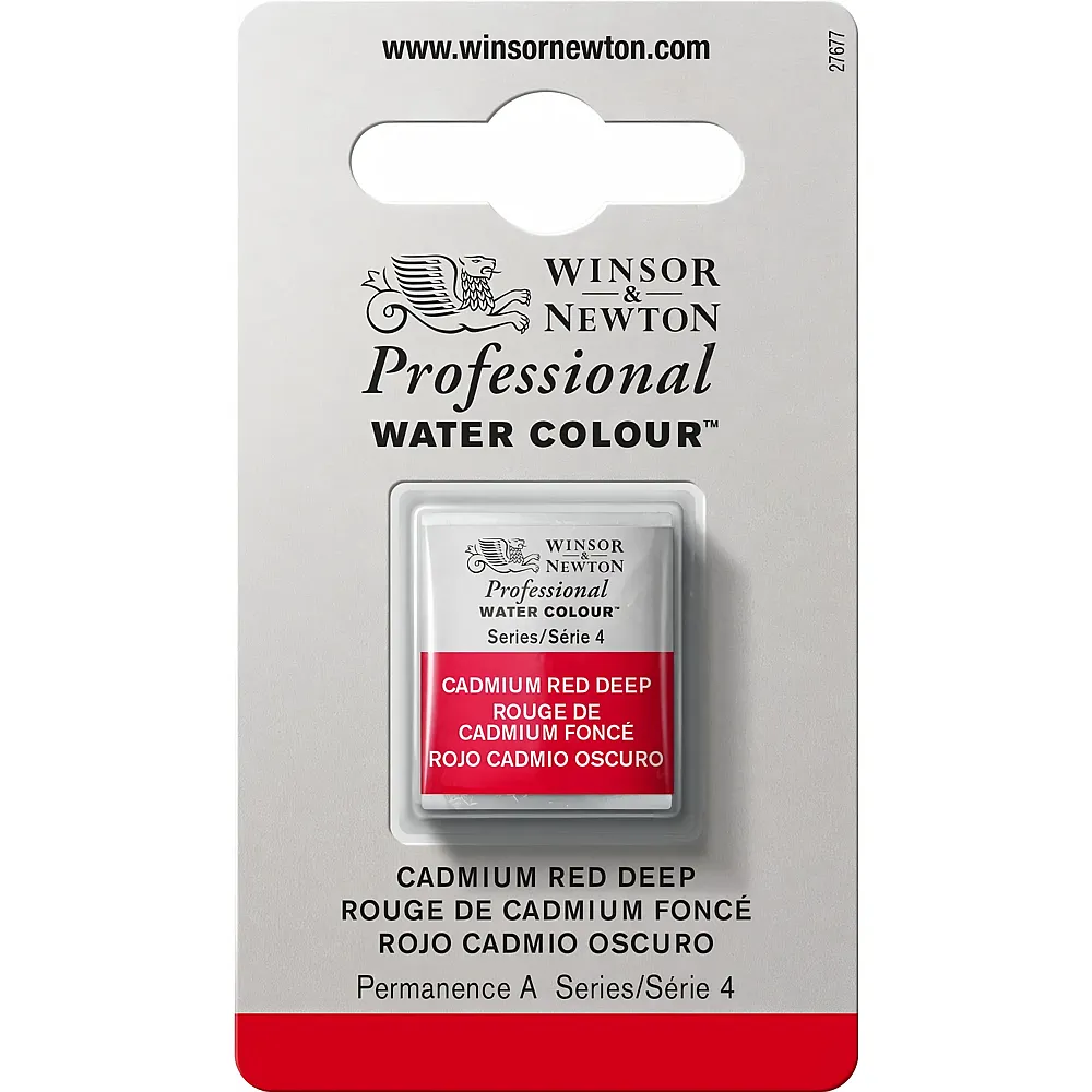 meinspielzeug - Winsor & Newton W&n Prof. Water Colour 1/2 Npfchen Kadmiumrot Dunkel