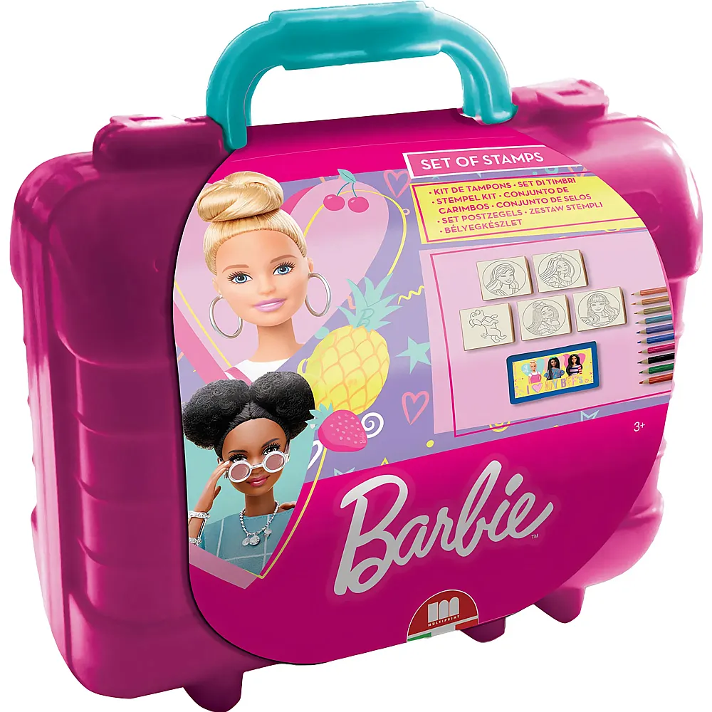 Multiprint Barbie Reise-Stempel- und Malkoffer | Malsets
