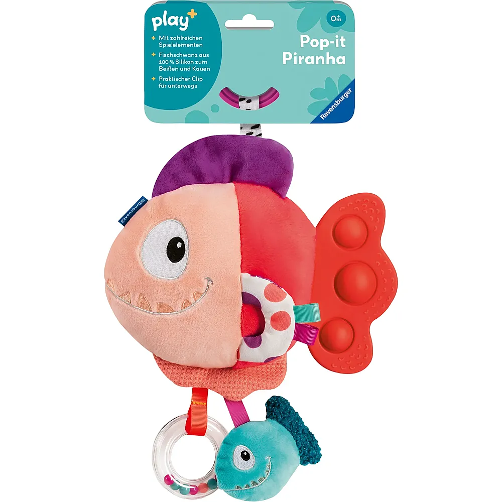 Ravensburger play+ Pop-it Piranha rot