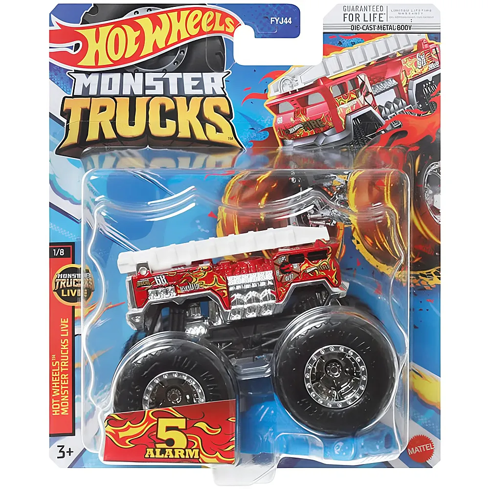 meinspielzeug - Hot Wheels Monster Trucks 5 Alarm 1:64 | Autos