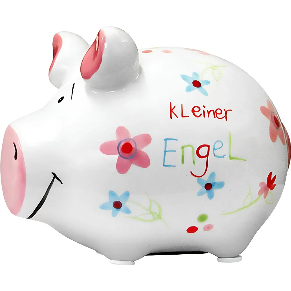 KCG Sparschwein Kleiner Engel aus Keramik | Dekoration