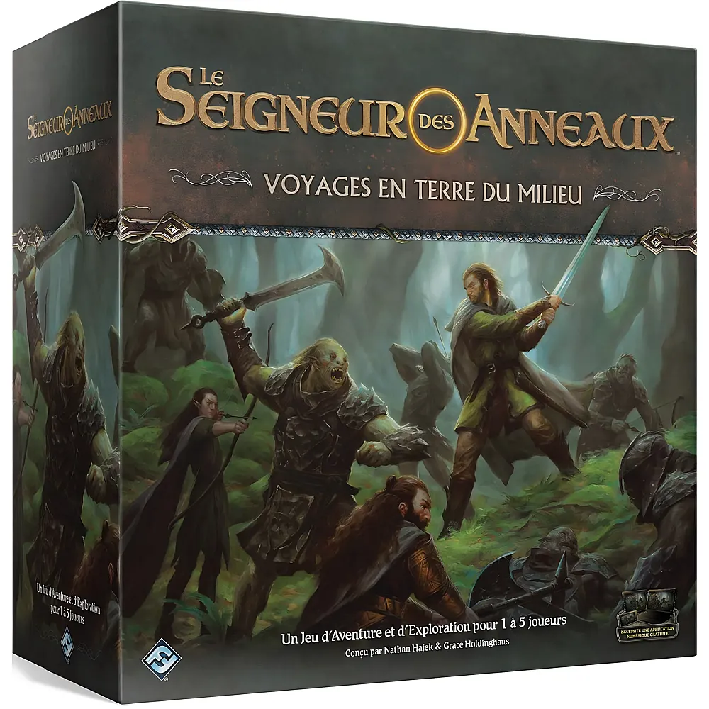 Fantasy Flight Games Der Herr der Ringe Le Seigneur des Anneaux - Voyages en Terre du Milieu FR