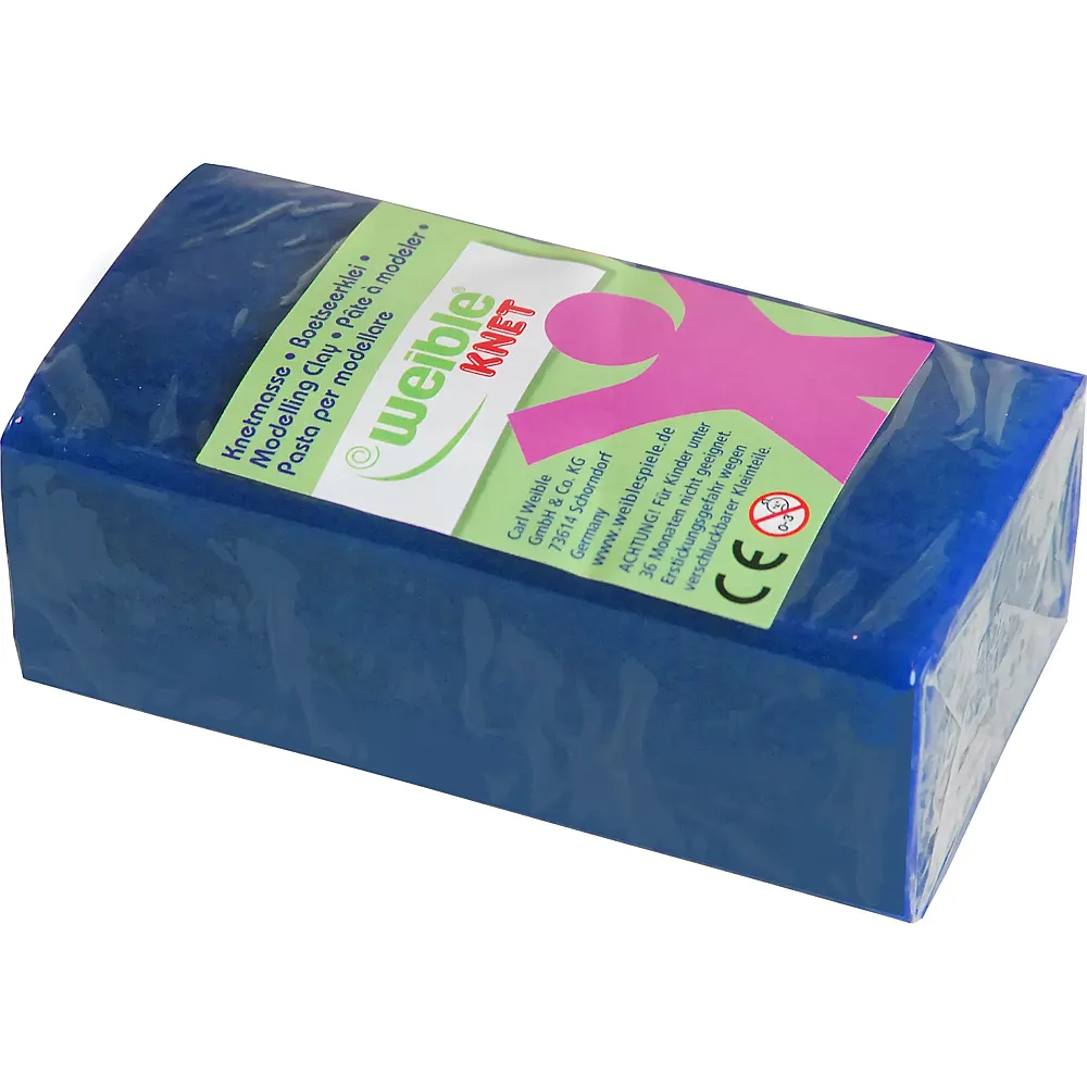 Weible Blockknete Blau - 250 g | Kneten & Formen