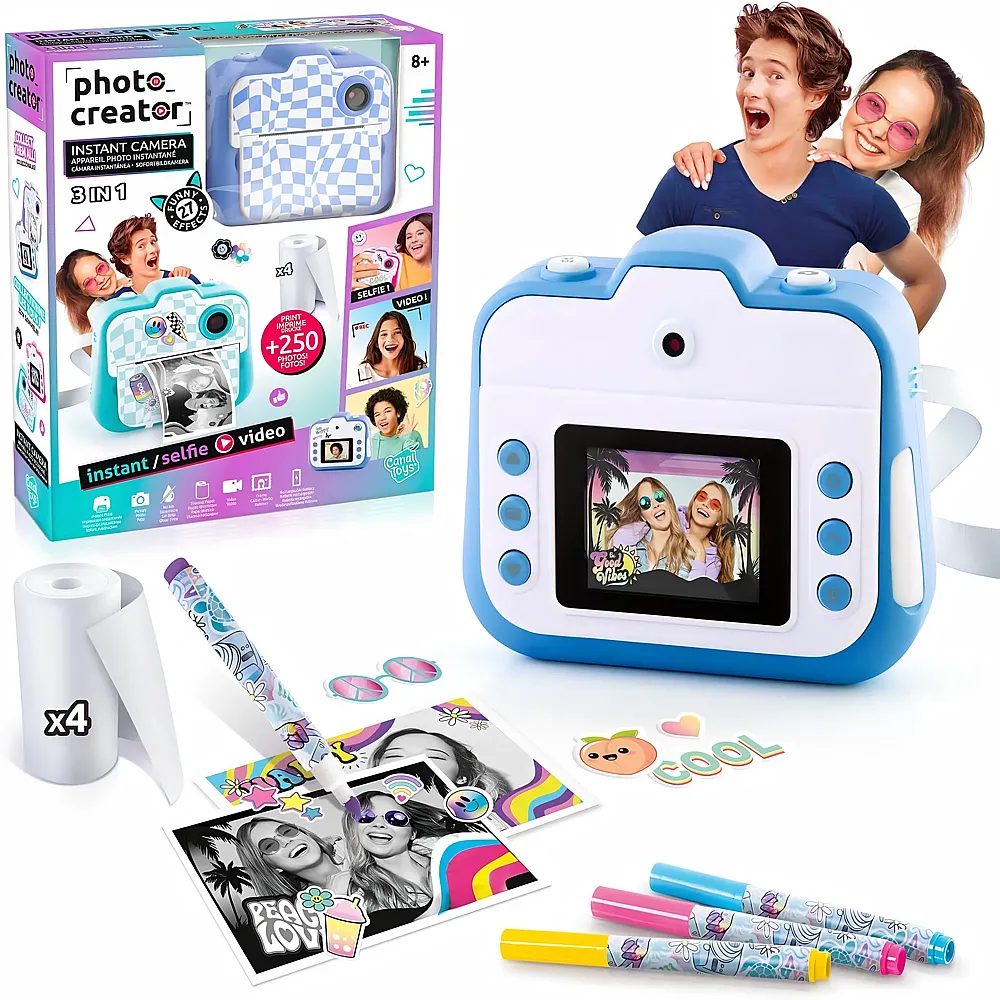 Canal Toys 3in1 Photo Creator Instant Camera Blau