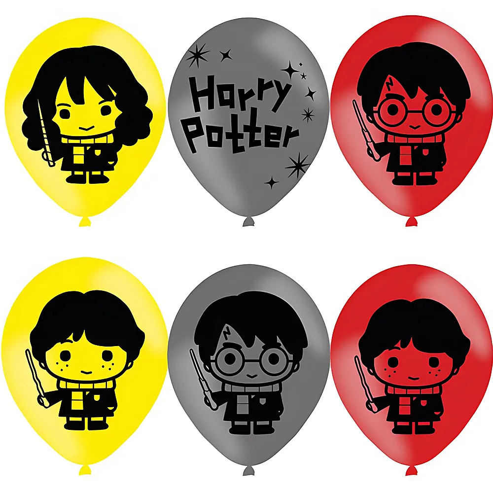Riethmller Latexballons Harry Potter 6Teile | Kindergeburtstag