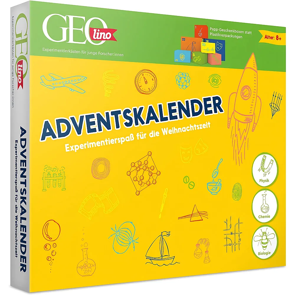Franzis GEOlino Adventskalender Naturwissenschaften Physik, Chemie & Biologie