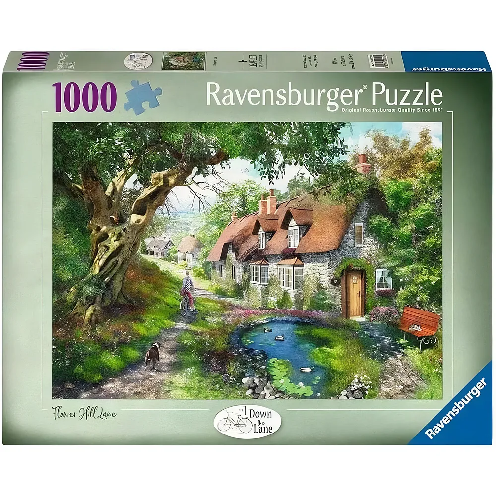 Ravensburger Puzzle Cottages - Flower Hill Lane - 1000 Teile