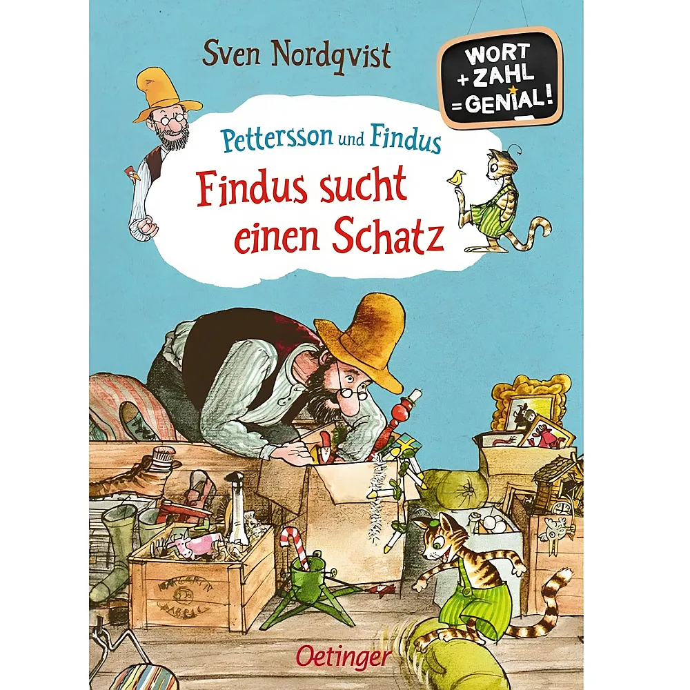 Oetinger Pettersson und Findus. Findus sucht einen Schatz