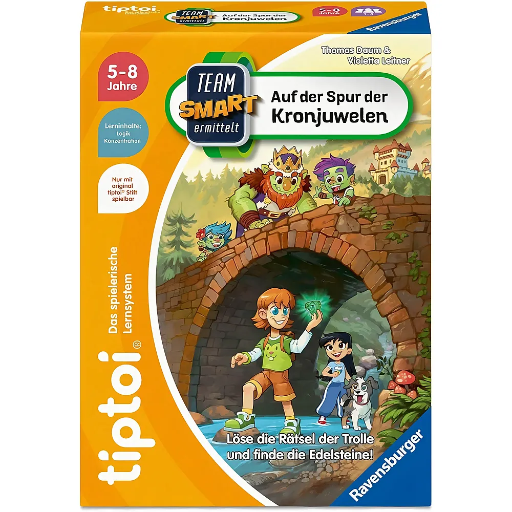 Ravensburger tiptoi Team Smart ermittelt: Auf der Spur der Kronjuwelen - tiptoi Spiele