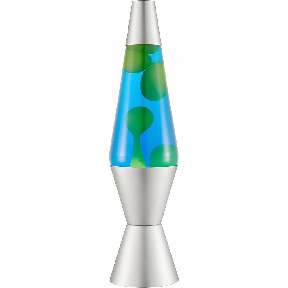 meinspielzeug - Schylling LAVA Lampe, gr�nes Wachs, blaue Fl�ssigkeit, silberner Sockel | Nachtlichter & Lampen