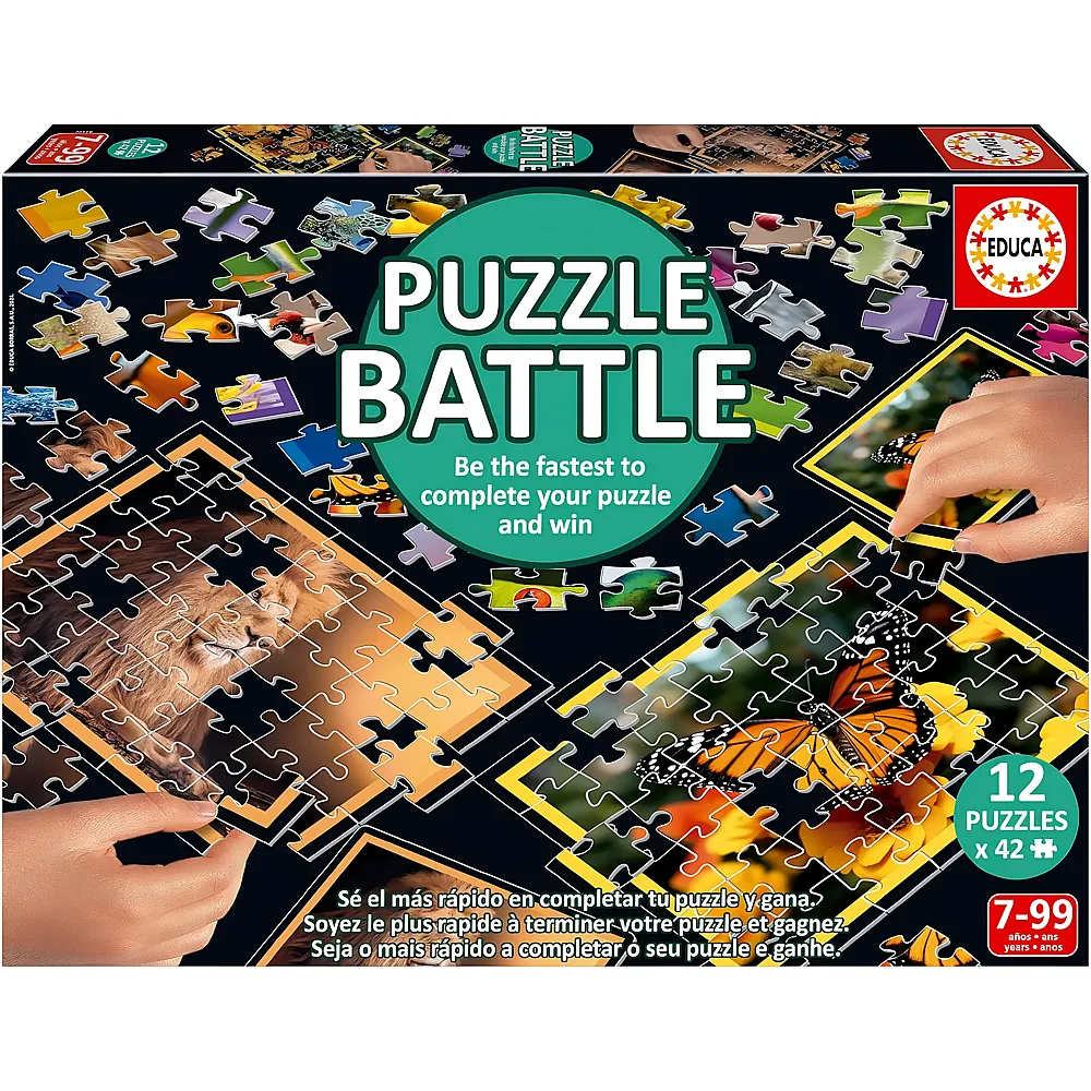 Educa Puzzle Battle Natura - Eine authentische Schlacht der St�cke 504Teile