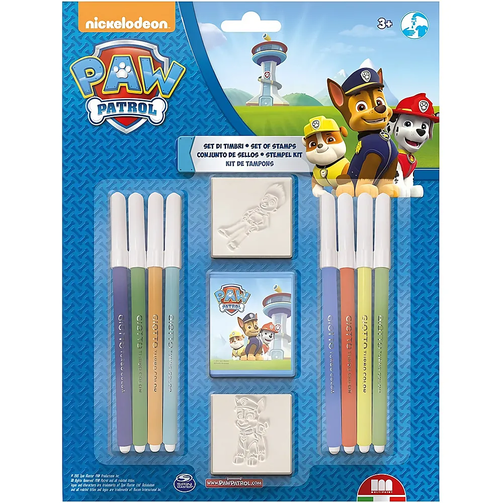 Multiprint Paw Patrol Set di timbri - 11 pezzi