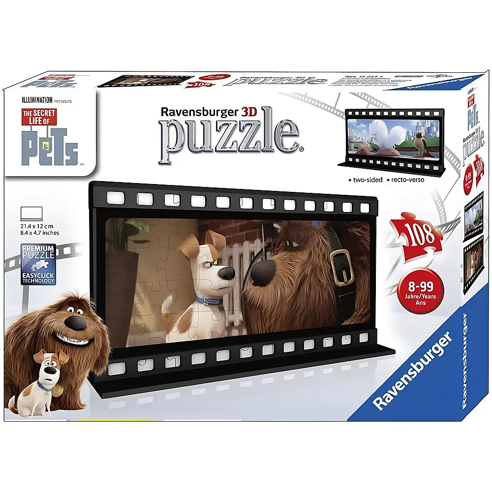 Ravensburger Puzzle The Secret Life of Pets - 108 Teile