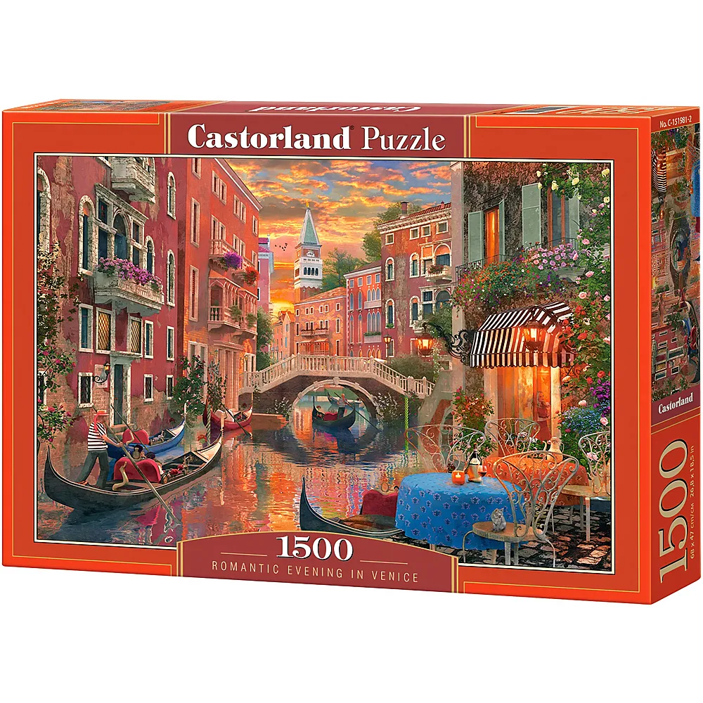 Castorland Puzzle Romantischer Abend in Venedig 1500Teile