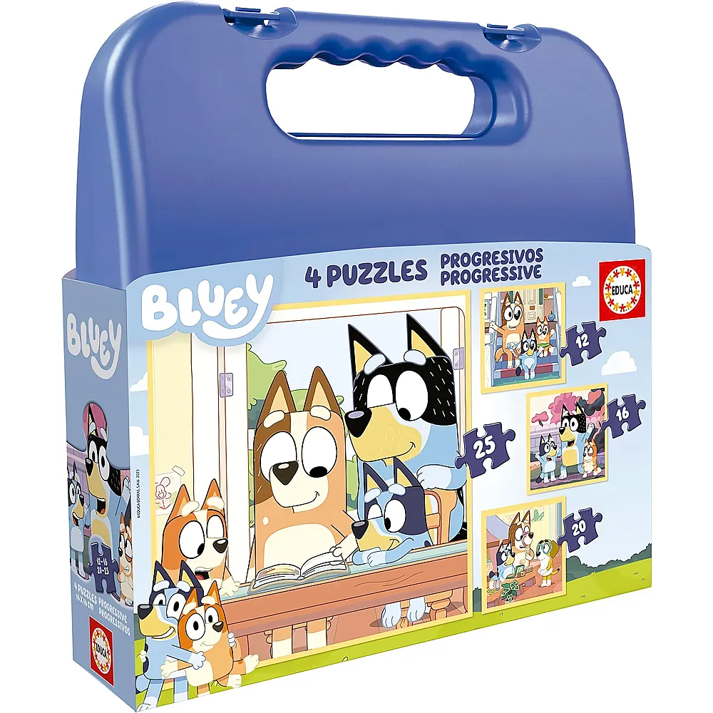 Educa 4in1 Puzzleset Bluey