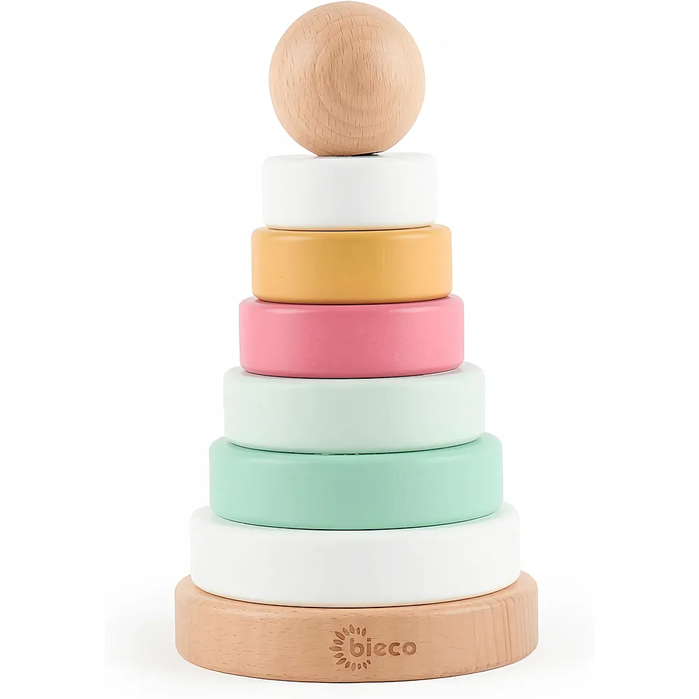 meinspielzeug - Bieco Stapelturm Berry Stapelturm - 8 Teile | Stapeln