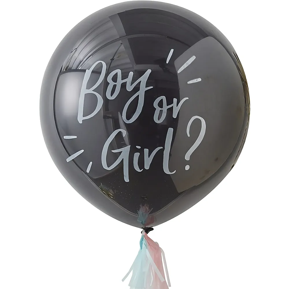 Gingerray Ballon Boy or Girl mit Konfetti