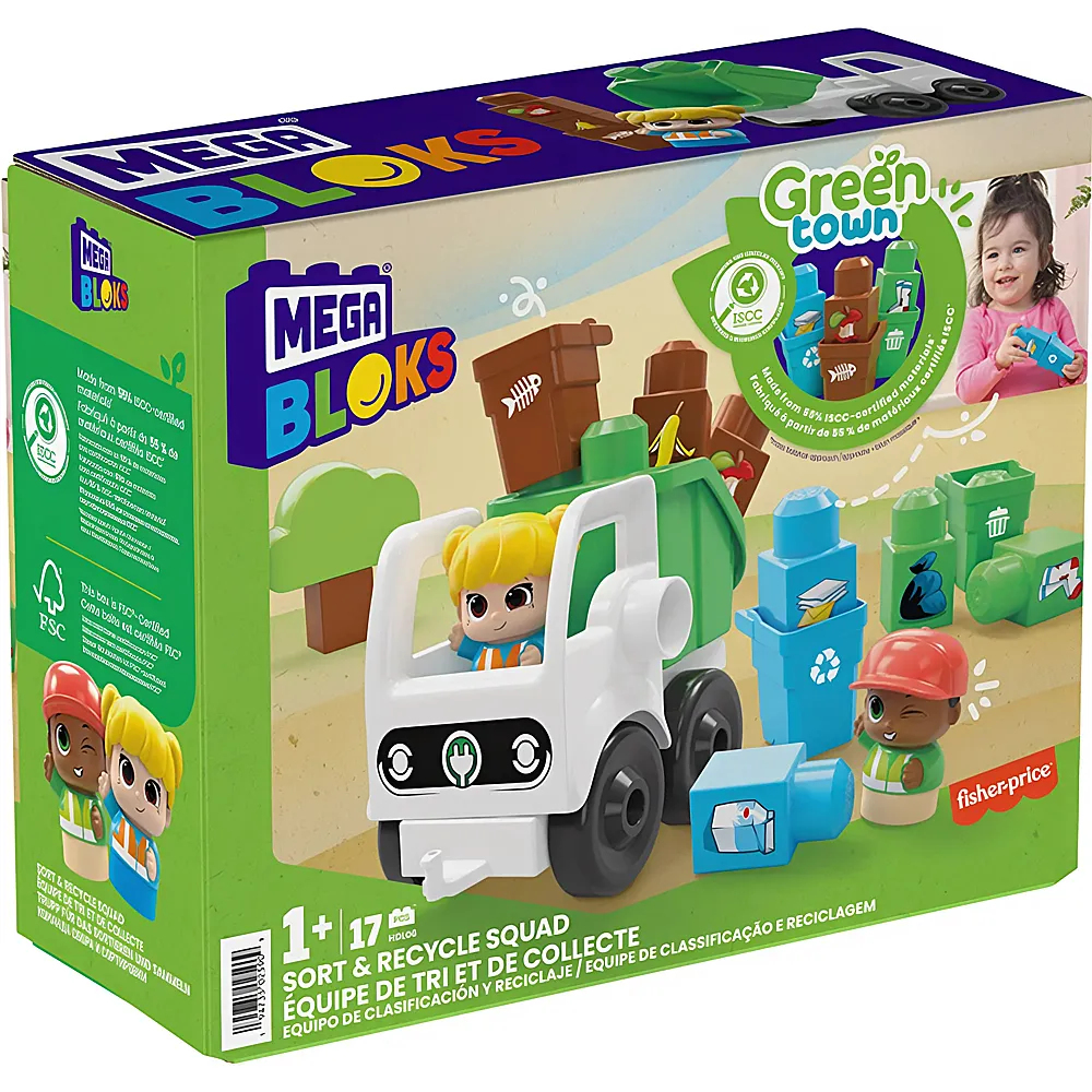 Mega Bloks Green Town Sortier- und Recycling-Team 18Teile