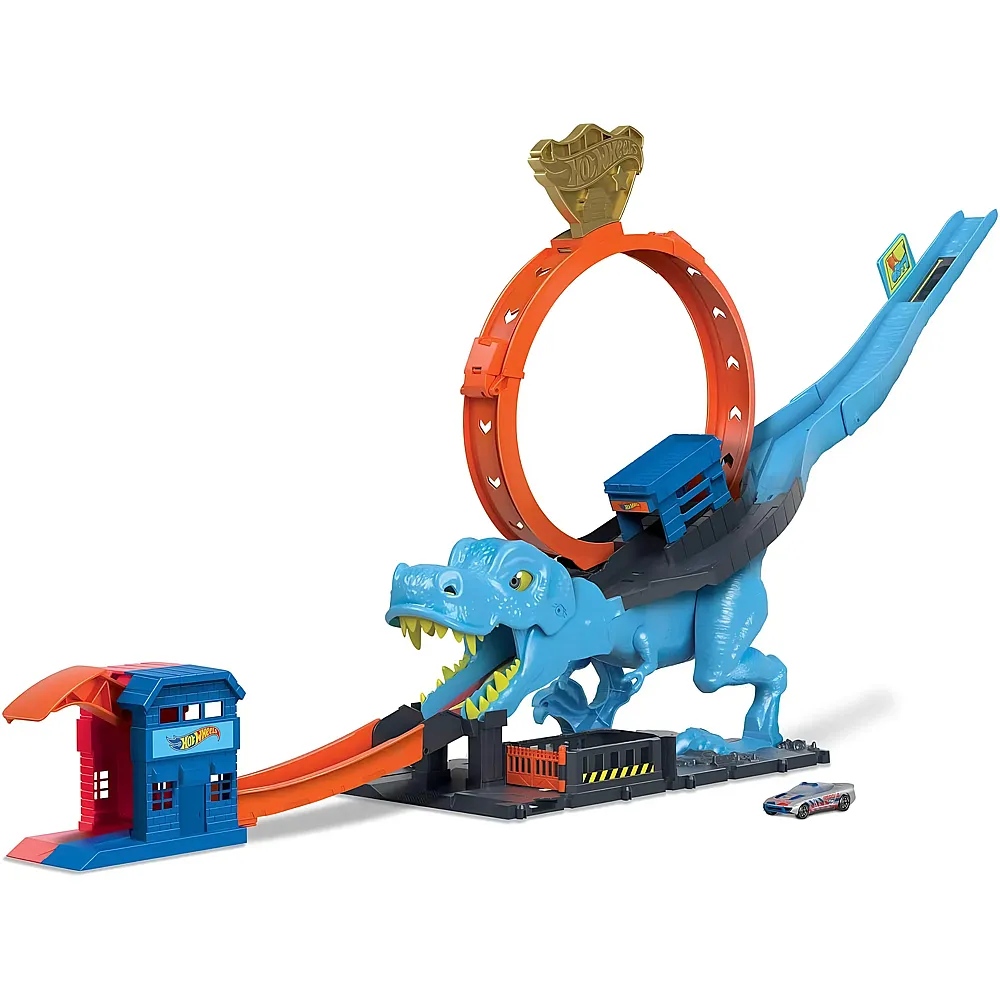 Hot Wheels City Autorennbahn T-Rex Angriff