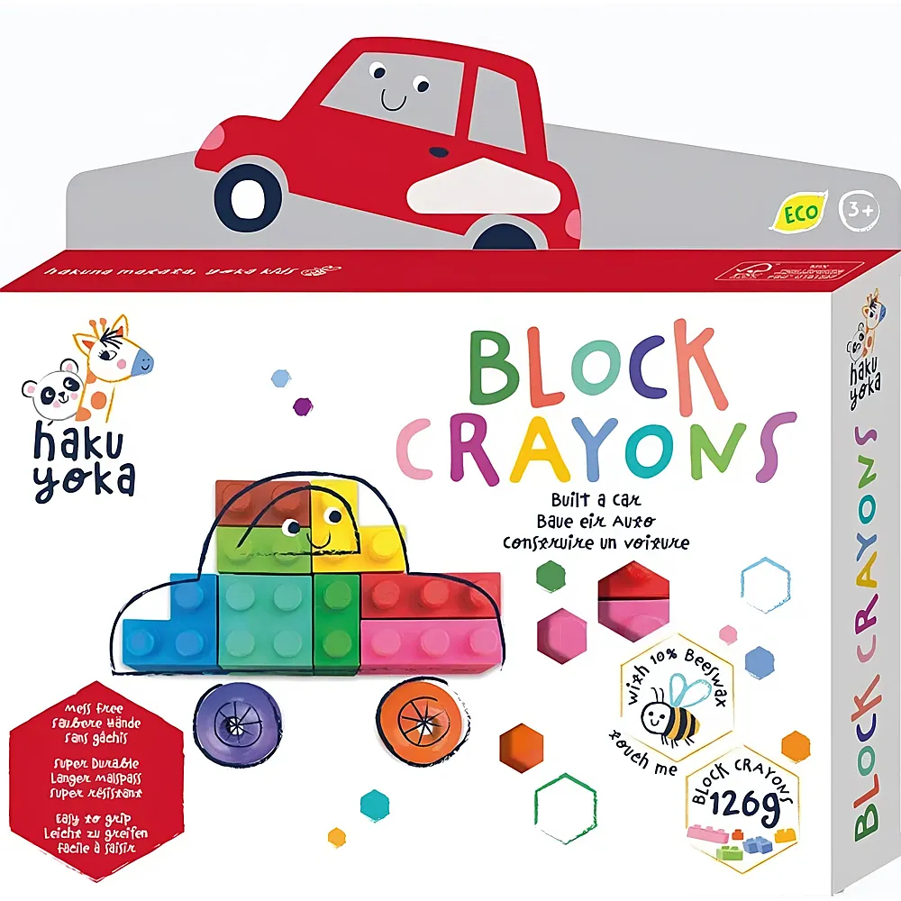 Hakuyoka Block-Wachsmalkreiden Auto
