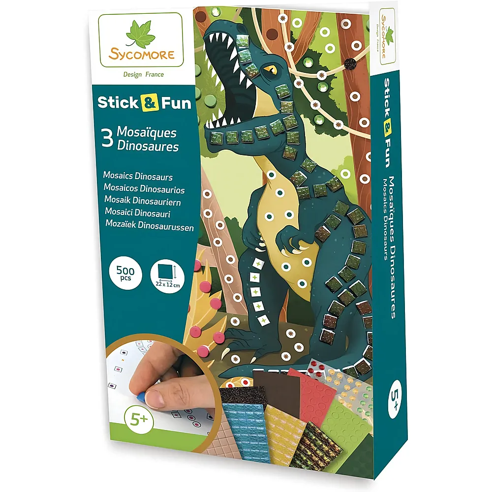 Sycomore Stick'n Fun Mini Mosaiques Dinosaures fr-de-it