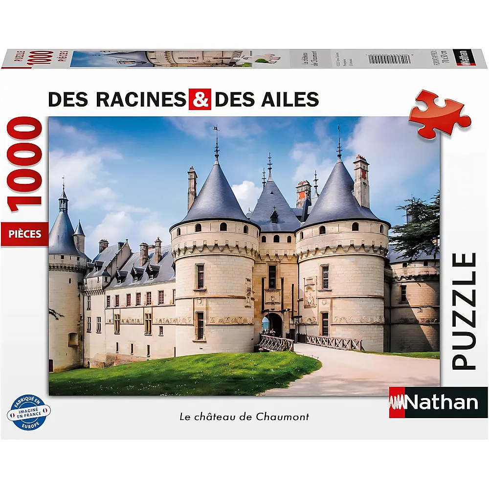 Nathan Puzzle Des Racines & Des Ailes Schloss Chaumont - 1000 Teile