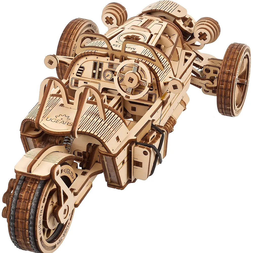 Ugears Dreiradfahrzeug UGR-S - 547 Teile | Technische Baus�tze