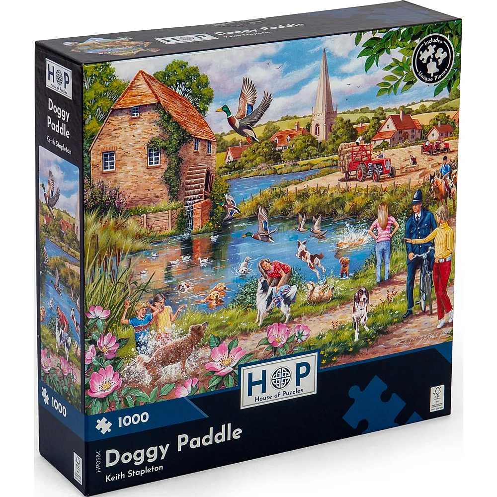 HOP - House of Puzzles Doggy Paddle 1000Teile