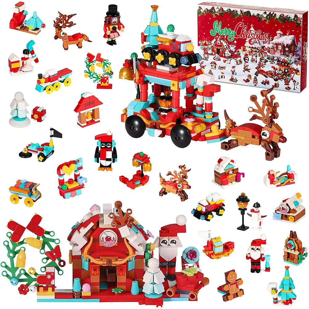 Adventskalender Weihnachten Klemmbausteine