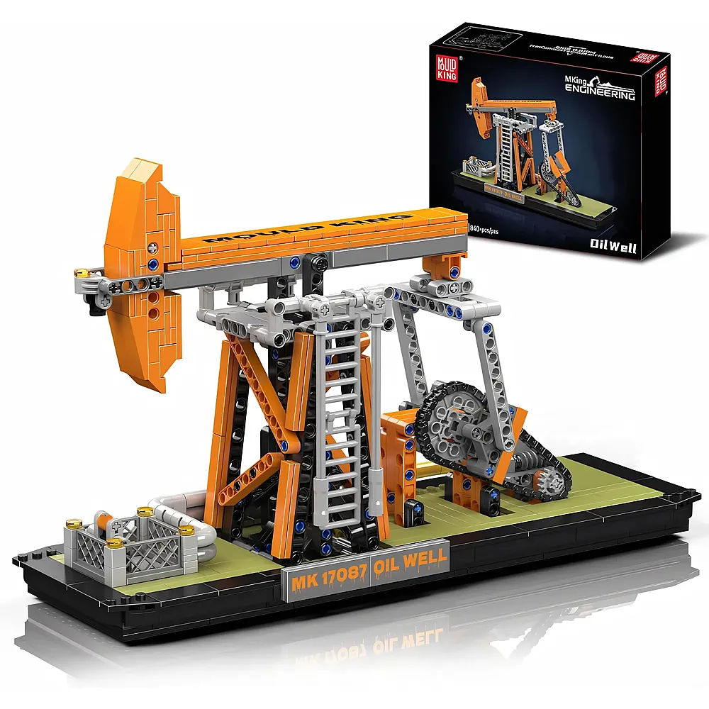 Mould King 17087 �lquelle Bausteine Modell, 840 Teile Technik �lfeldmodells Spielzeug Kit mit Motor, Klemmbausteine - Suche