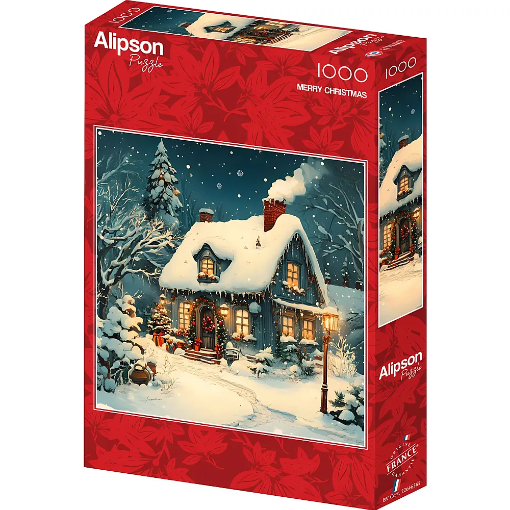 Alipson Puzzle Frohe Weihnachten - 1000 Teile