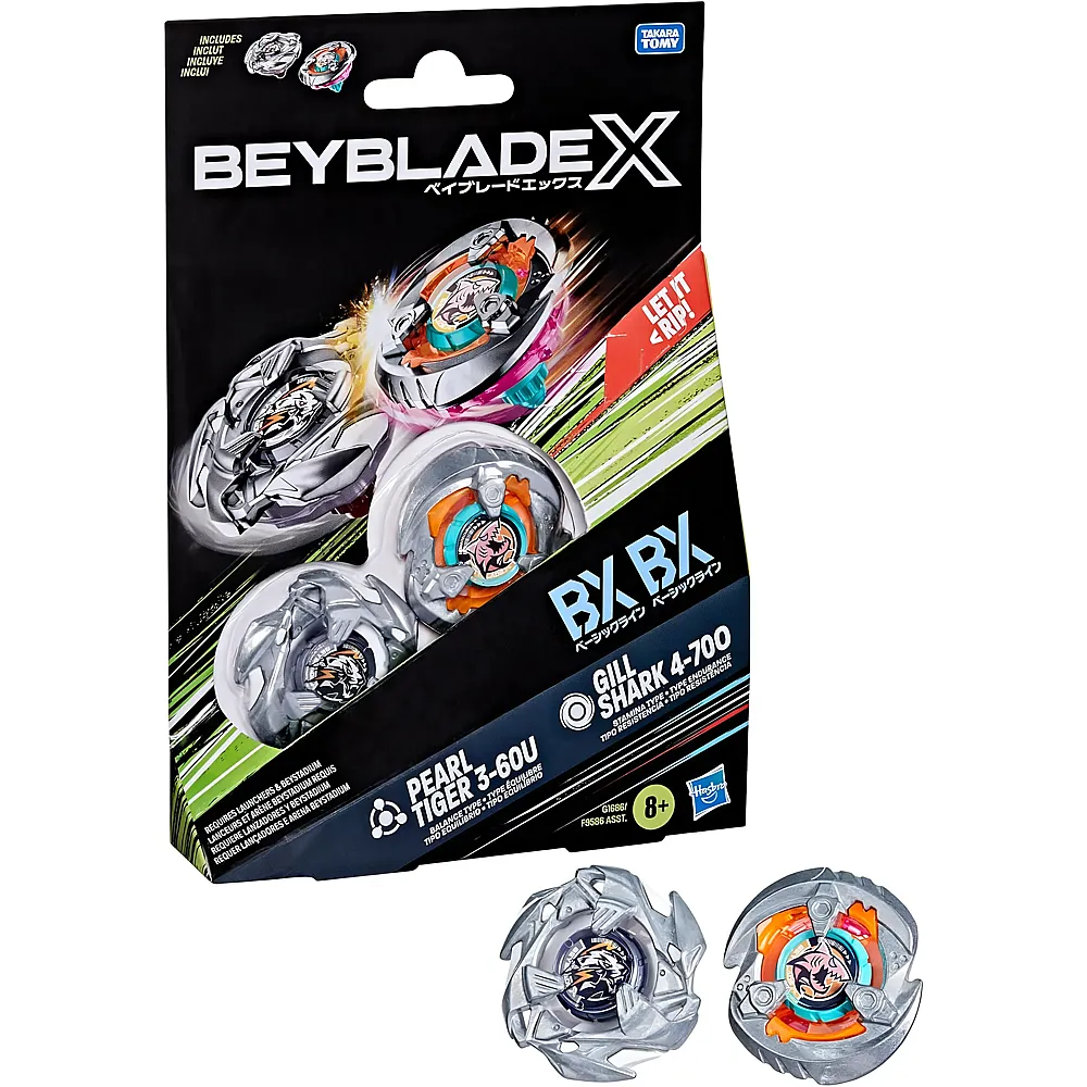 meinspielzeug - Beyblade X Dual Pack Gill Shark 4-70O & Pearl