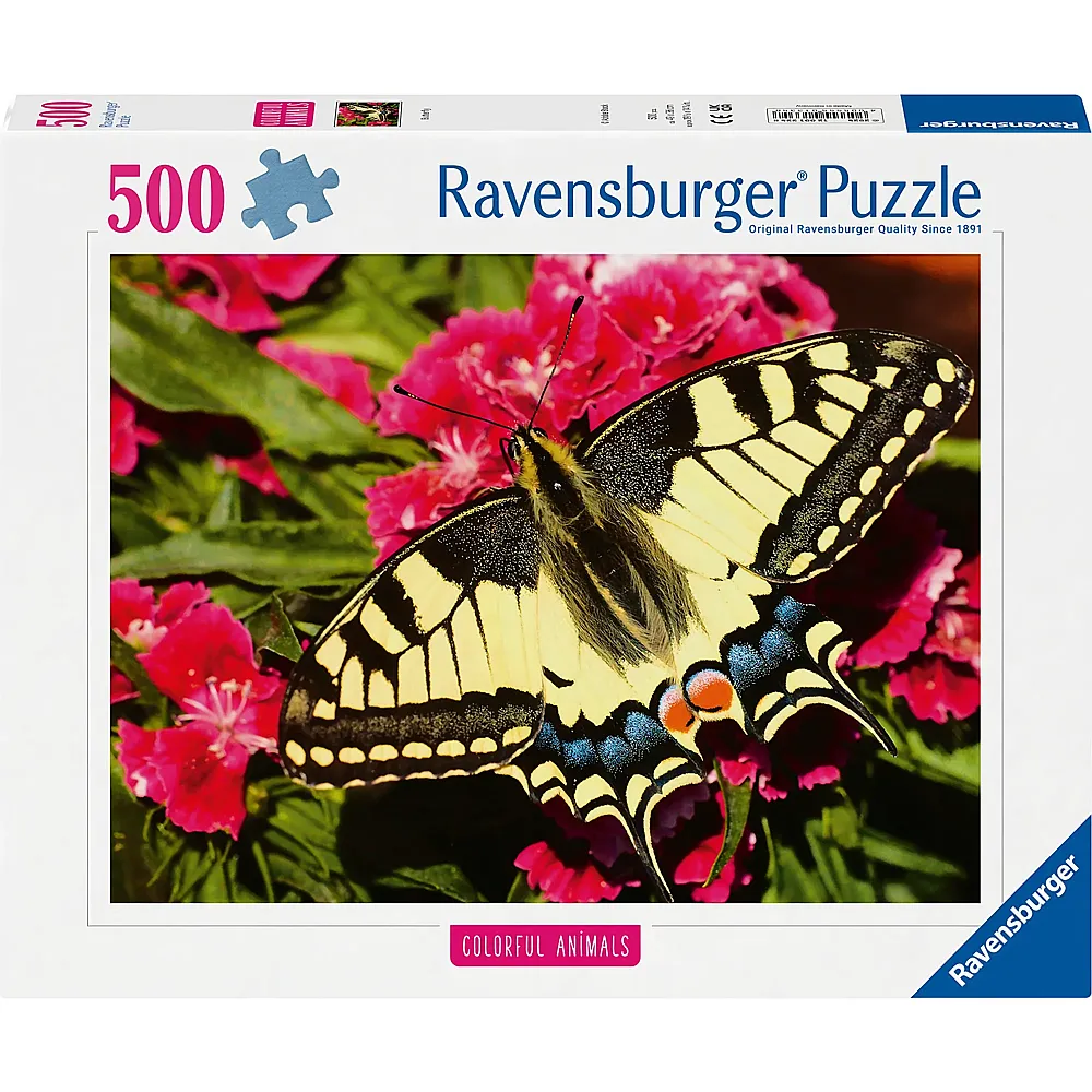 Ravensburger Puzzle Colorful Animals Schmetterling - 500 Teile