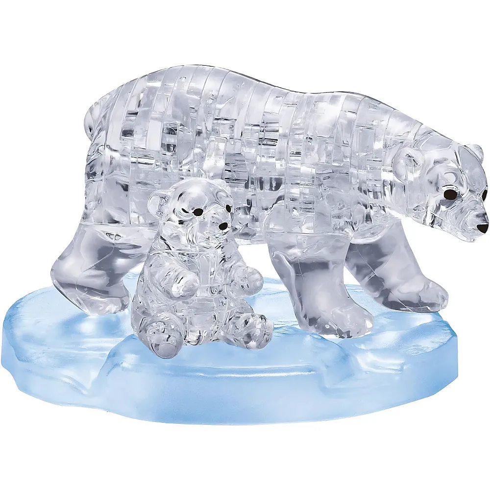 HCM Kinzel Crystal Puzzle 3D Eisb�ren - 40 Teile | 3D Puzzle
