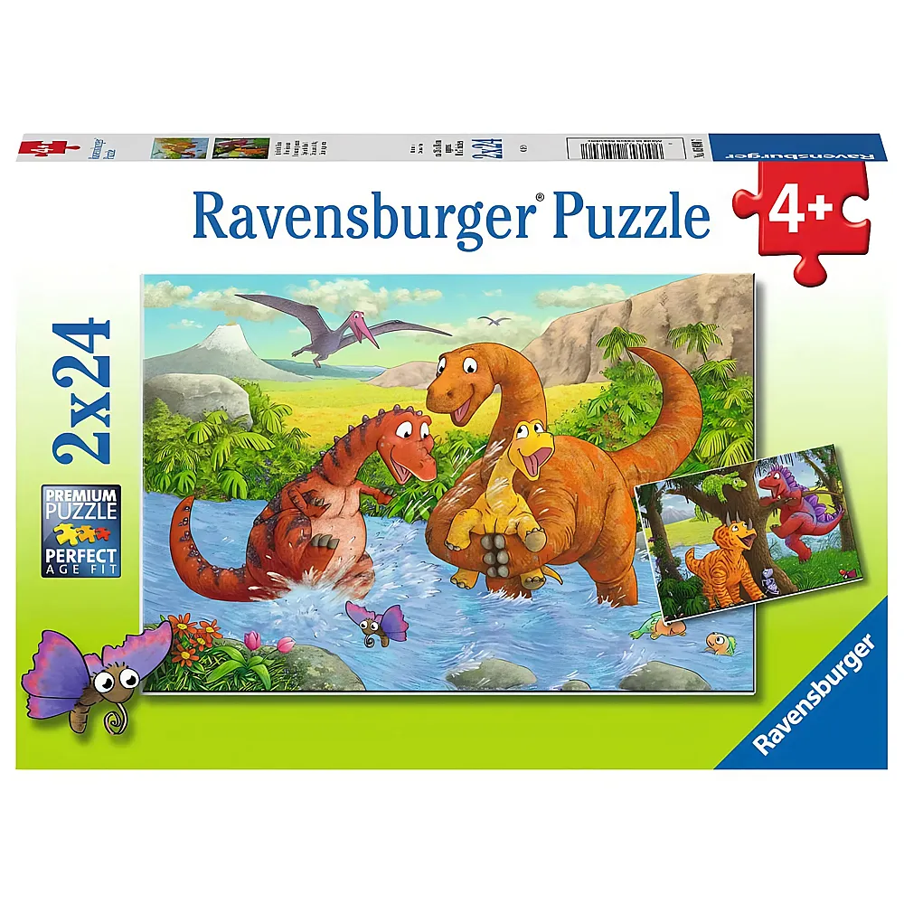 Ravensburger Puzzle Spielende Dinos 2x24