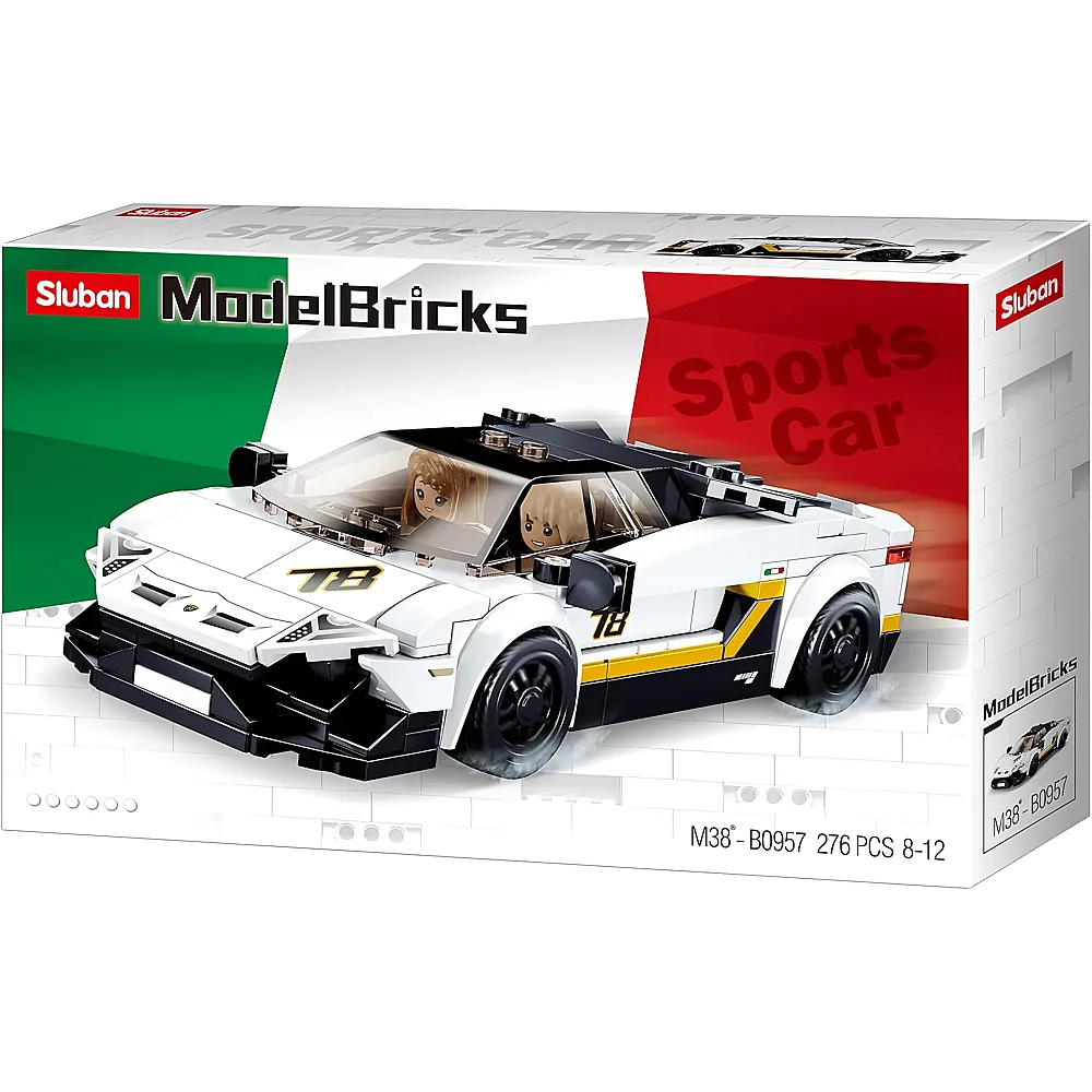 Sluban Italian Super Car White