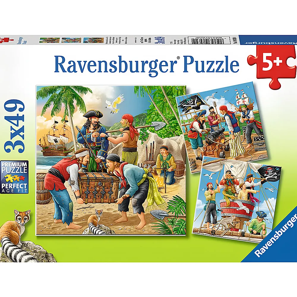 Ravensburger Puzzle Abenteuer auf hoher See 3x49