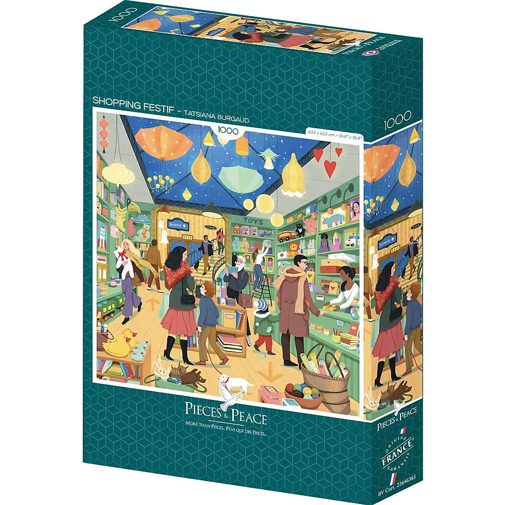 Pieces & Peace Puzzle Tatsiana Burgaud Shopping Festif 1000Teile