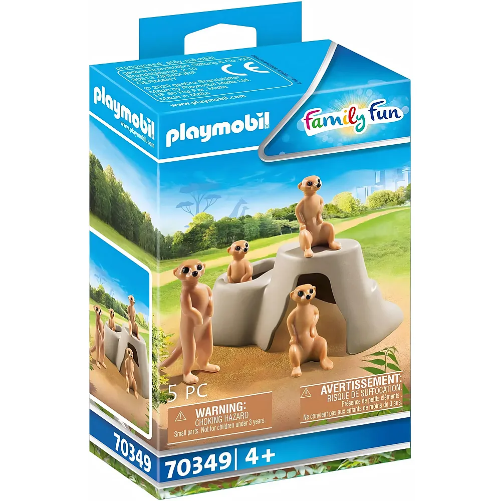 PLAYMOBIL FamilyFun Zoo Erdm�nnchen-Kolonie 70349