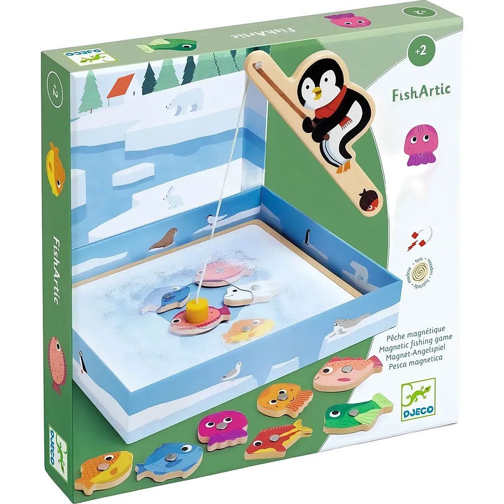 Djeco Spiele FishArtic - Angelspiel Eisfischen - Mehrsprachig