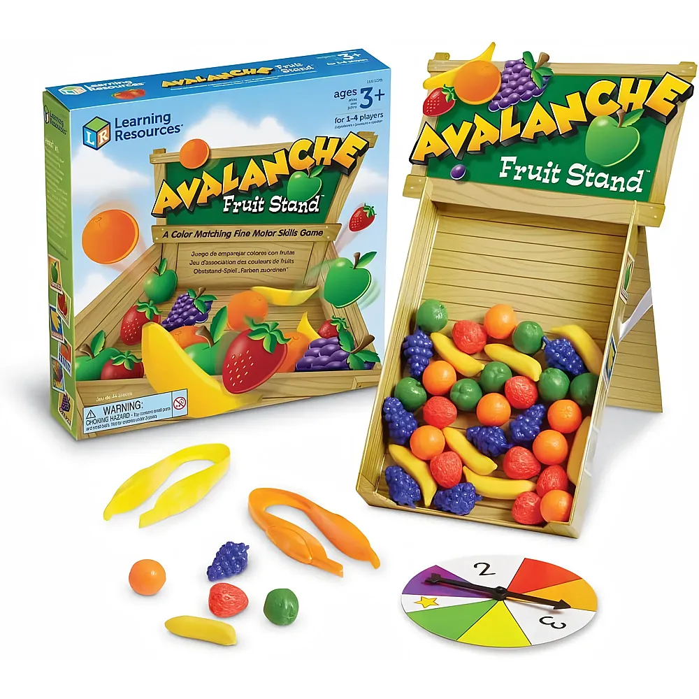Learning Resources Obststand mit Lawinengefahr - Farben & Feinmotorische Fertigkeiten Lernspiel
