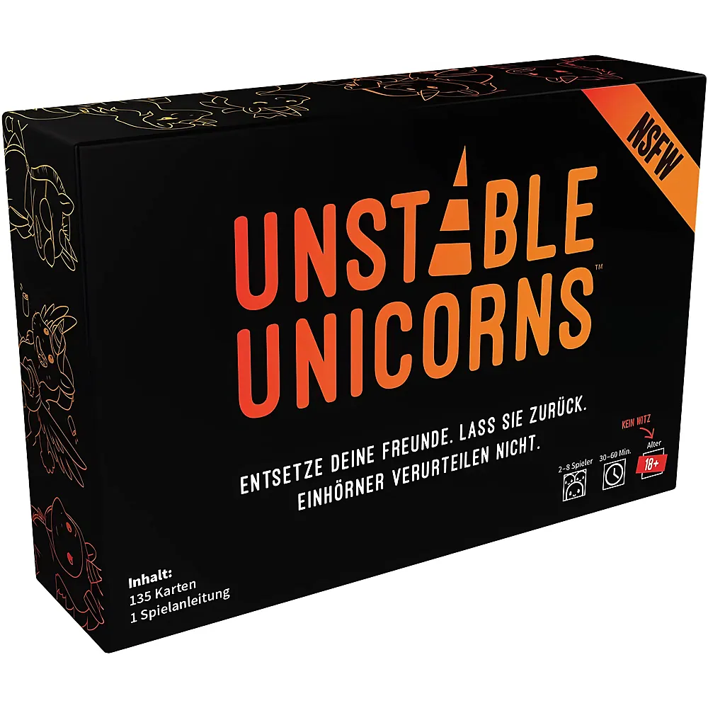 Unstable Games Partyspiel Unstable Unicorns NSFW - Deutsch